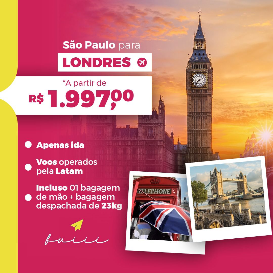 Criativo de passagem de São Paulo para Londres